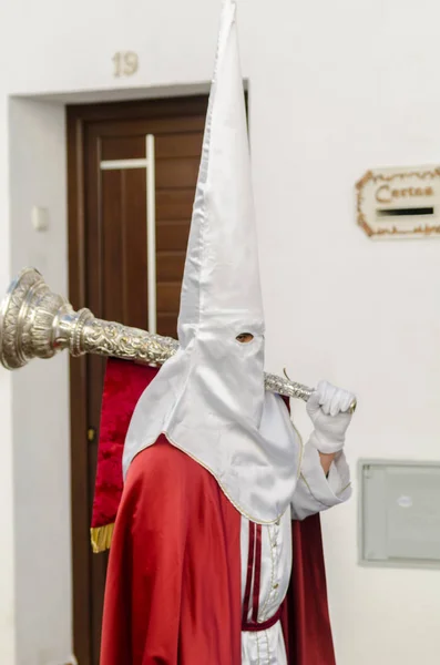 Velez Malaga Spain March 2018 People Participating Procession Connected Holy — Stock Photo, Image