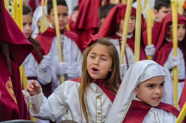 Velez Malaga España Marzo 2018 Personas Que Participan Procesión Conectadas —  Fotos de Stock