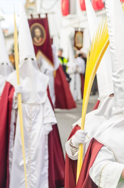 Vélez Málaga Hiszpania Marca 2018 Osób Uczestniczących Procesji Połączone Wielki — Zdjęcie stockowe