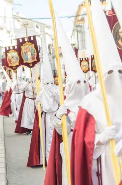 Velez Malaga Španělsko Března 2018 Lidí Účastní Procesí Připojené Svatý — Stock fotografie