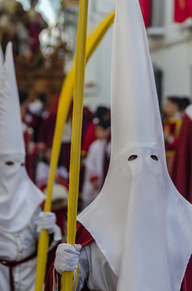 Velez Malaga Španělsko Března 2018 Lidí Účastní Procesí Svatého Týdne — Stock fotografie