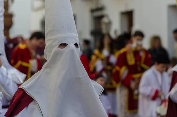 Velez Malaga Španělsko Března 2018 Lidí Účastní Procesí Svatého Týdne — Stock fotografie