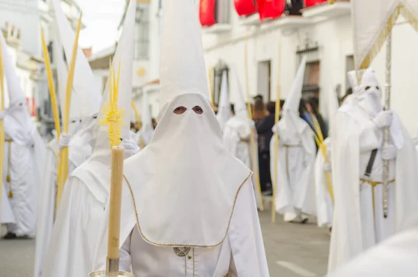 Velez Malaga Spagna Marzo 2018 Persone Che Partecipano Alla Processione — Foto Stock
