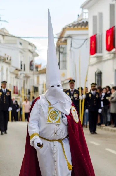 Velez Malaga Spanje Mensen Maart 2018 Deelnemen Aan Processie Heilige — Stockfoto