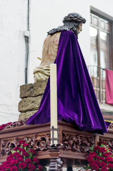 Velez Malaga Spain March 2018 People Participating Procession Holy Week — Stock Photo, Image