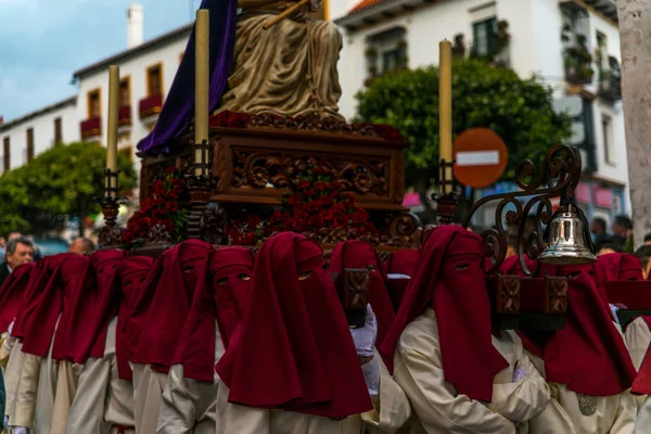Velez Malaga Spain March 2018 People Participating Procession Holy Week — Stock Photo, Image