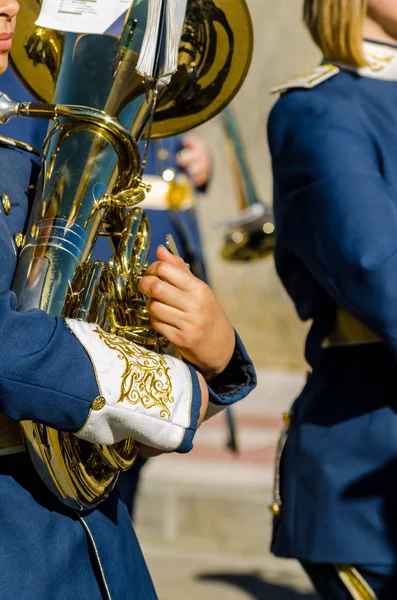 Velez Malaga Spanien März 2018 Teilnehmende Personen Der Prozession Der — Stockfoto