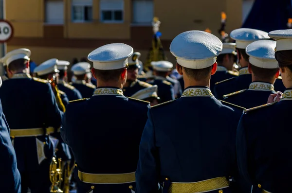 Velez Malaga Spanien März 2018 Teilnehmende Personen Der Prozession Der — Stockfoto