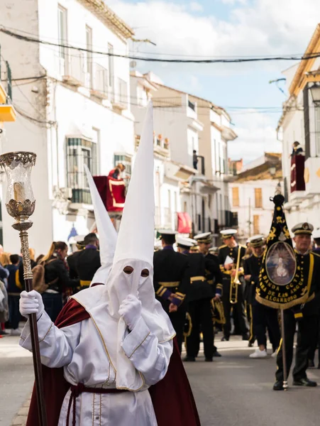 Velez Malaga Spanya Mart 2018 Insanlar Geçit Töreninde Kutsal Hafta — Stok fotoğraf