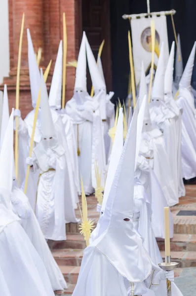 Velez Malaga Spanya Mart 2018 Insanlar Geçit Töreninde Kutsal Hafta — Stok fotoğraf
