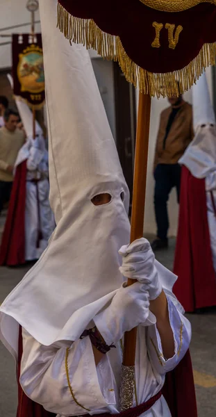 Velez Malaga Spanien Personer Mars 2018 Deltar Processionen Den Heliga — Stockfoto