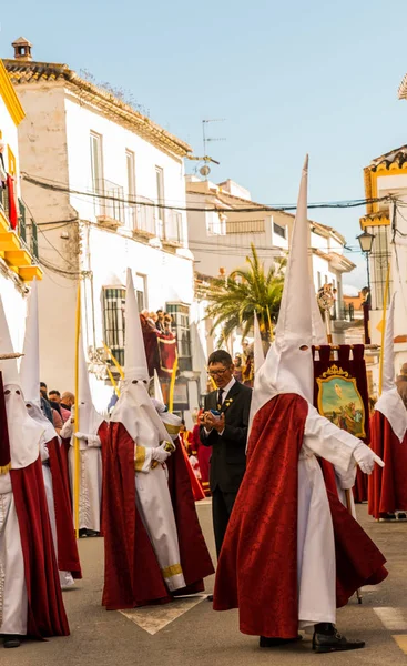 Velez Malaga Espagne Mars 2018 Les Personnes Participant Procession Semaine — Photo