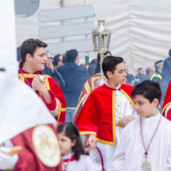 Velez Malaga España Marzo 2018 Personas Que Participan Procesión Semana —  Fotos de Stock