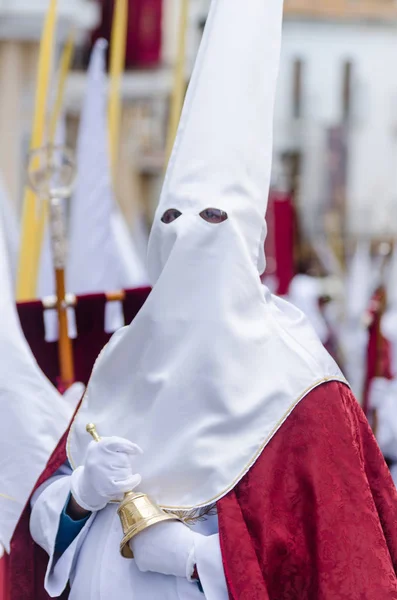 Velez Malaga Spanien Personer Mars 2018 Deltar Processionen Den Heliga — Stockfoto