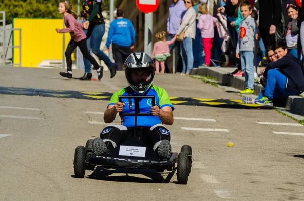 Velez Malaga Spanien April 2018 Auto Locos Traditioneller Spaß Mit — Stockfoto