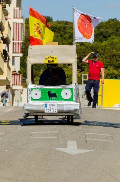 Velez Malaga Španělsko Duben 2018 Autos Locos Tradiční Zábava Zahrnující — Stock fotografie