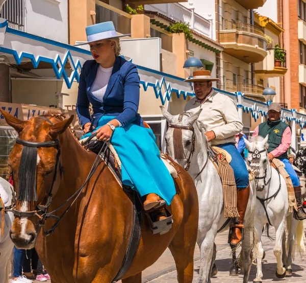 Torre Del Mar España Abril 2018 Personas Que Participan Celebración — Foto de Stock