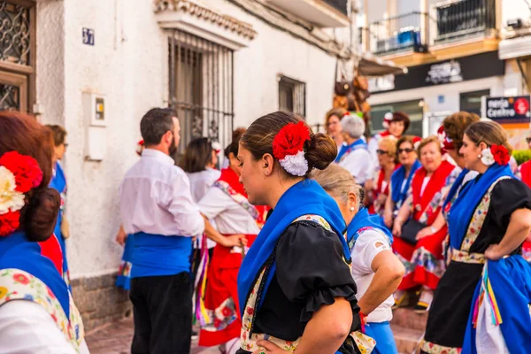 Nerja Espagne Mai 2018 Personnes Participant Une Danse Folklorique Traditionnelle — Photo