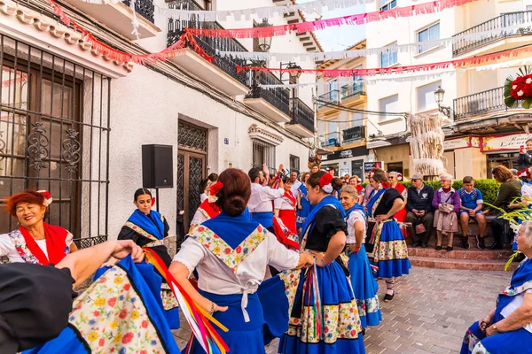 Nerja Espagne Mai 2018 Personnes Participant Une Danse Folklorique Traditionnelle — Photo