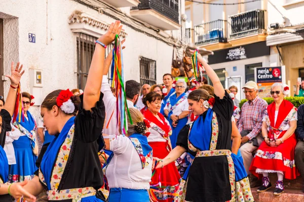 Nerja Espagne Mai 2018 Personnes Participant Une Danse Folklorique Traditionnelle — Photo