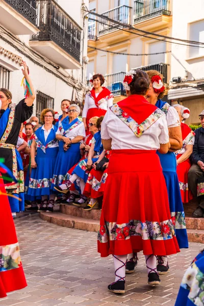 Nerja Espagne Mai 2018 Personnes Participant Une Danse Folklorique Traditionnelle — Photo