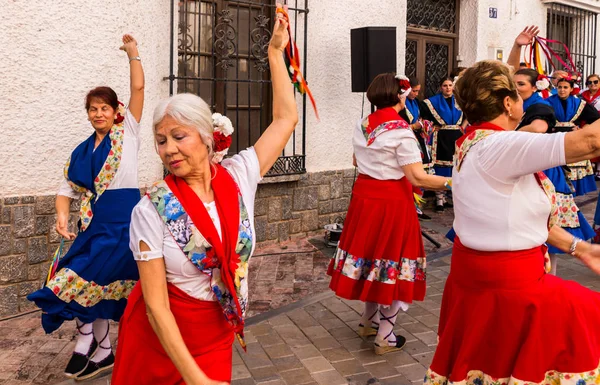 Nerja Espagne Mai 2018 Spectacle Danse Folklorique Par Groupe Personnes — Photo