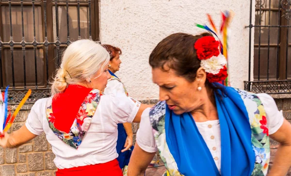 Nerja Spain May 2018 Folk Dance Show Group People Street — Stock Photo, Image