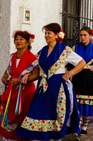 Nerja Spanien Mai 2018 Teilnehmer Einem Traditionellen Volkstanz Auf Der — Stockfoto