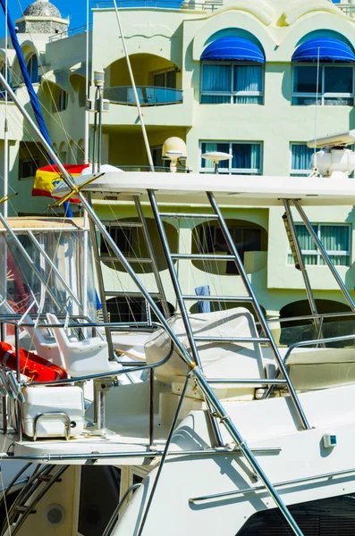 Benalmadena Spanje Mei 2018 Prachtige Jachthaven Met Luxe Jachten Motorboten — Stockfoto