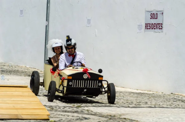 Frigiliana España Mayo 2018 Autos Locos Diversión Tradicional Que Implica — Foto de Stock