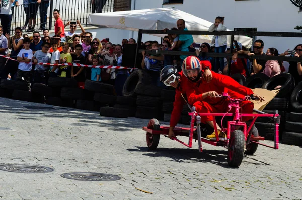 Frigiliana Spanien Mai 2018 Auto Locos Traditioneller Spaß Mit Der — Stockfoto