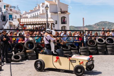Frigiliana, İspanya - 13 Mayıs 2018 geleneksel eğlence 