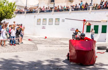 Frigiliana, İspanya - 13 Mayıs 2018 geleneksel eğlence 
