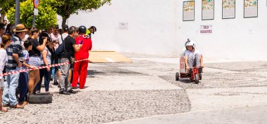 Frigiliana, İspanya - 13 Mayıs 2018 geleneksel eğlence 