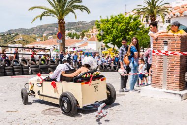 Frigiliana, İspanya - 13 Mayıs 2018 geleneksel eğlence 