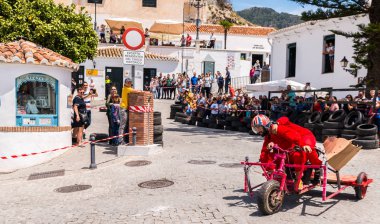 Frigiliana, İspanya - 13 Mayıs 2018 geleneksel eğlence 