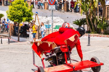 Frigiliana, İspanya - 13 Mayıs 2018 geleneksel eğlence 