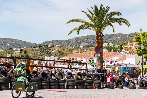 Frigiliana, İspanya - 13 Mayıs 2018 geleneksel eğlence 