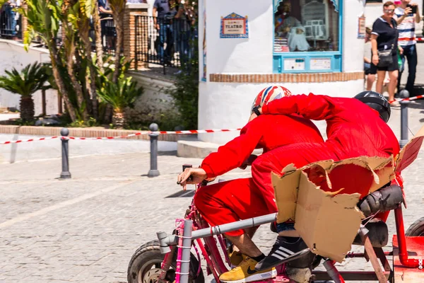 Frigiliana, İspanya - 13 Mayıs 2018 geleneksel eğlence 