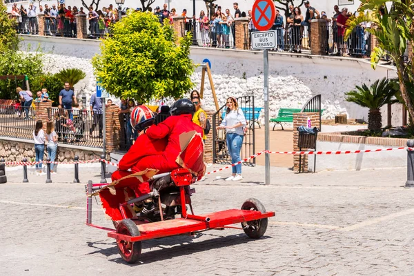Frigiliana, İspanya - 13 Mayıs 2018 geleneksel eğlence 