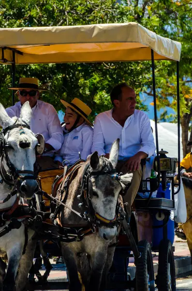 İspanya'da kutsal aktarma Katolik törene katılan Nerja, İspanya - 15 Mayıs, 2018 insan figürü