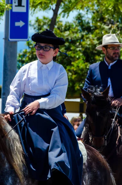 Nerja España Mayo 2018 Personas Que Participan Ceremonia Católica Traslado — Foto de Stock