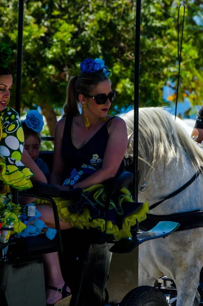 Nerja Spanien Mai 2018 Teilnehmer Der Katholischen Zeremonie Zur Übertragung — Stockfoto