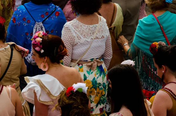 Velez Malaga Espanha Maio 2018 Pessoas Que Participam Celebração Cerimônia — Fotografia de Stock