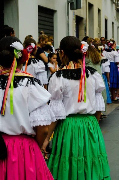 Velez Malaga Spanya Mayıs 2018 Insanlar Kutlamaları Nedeniyle Spanya Kutsal — Stok fotoğraf