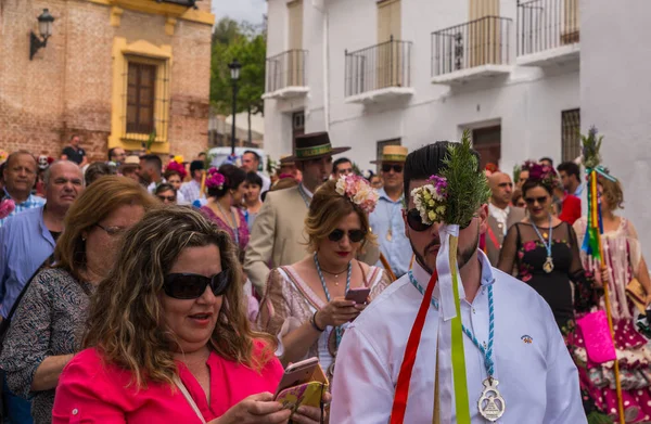 Velez Malaga Espanha Maio 2018 Pessoas Que Participam Celebração Cerimônia — Fotografia de Stock