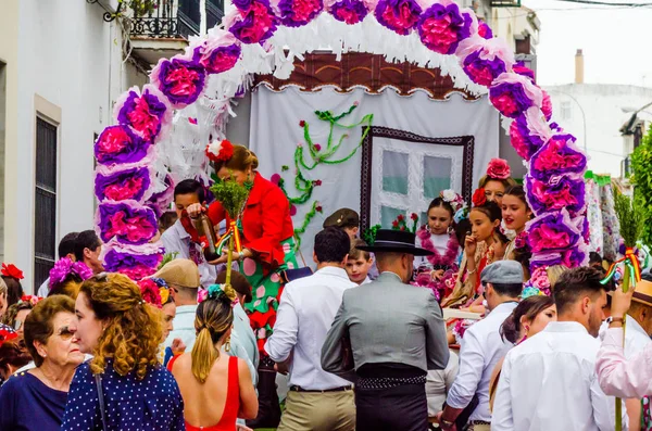 Velez Malaga España Mayo 2018 Personas Que Participan Celebración Ceremonia — Foto de Stock