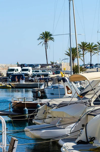 Herradura Spain May 2018 Beautiful Marina Luxury Yachts Motor Boats — Stock Photo, Image