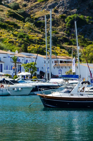Herradura Spanje Mei 2018 Prachtige Jachthaven Met Luxe Jachten Motorboten — Stockfoto