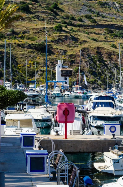 Herradura Spanje Mei 2018 Prachtige Jachthaven Met Luxe Jachten Motorboten — Stockfoto